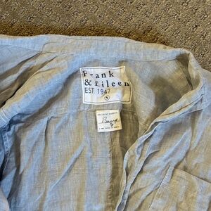 Frank & Eileen Sky Blue Linen Shirt